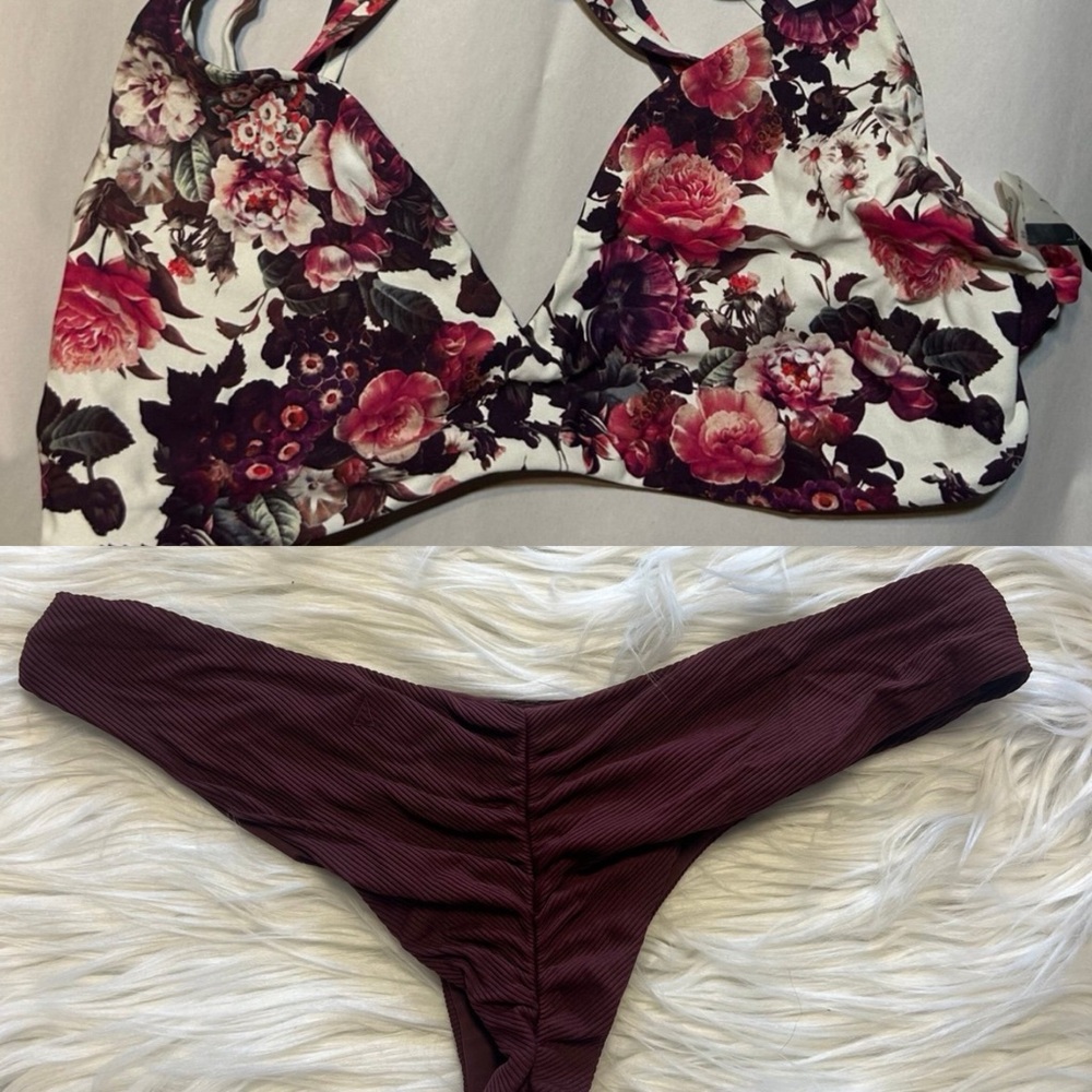 $75 top only Boys and arrows  Bikini Set